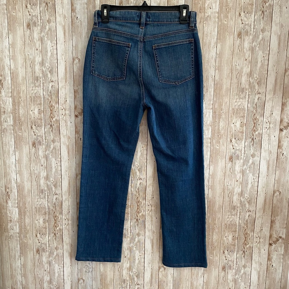 Eileen Fisher Organic Cotton Medium Wash Straight Leg Jeans Size 6 Petite - Picture 3 of 6